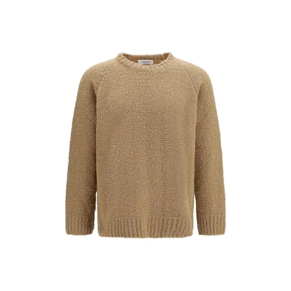 Laneus Beige Wool Oves Aries Men's Sweatshirt